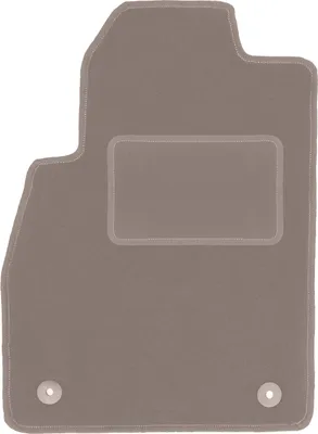 Produktbild von Fahrerfußmatte Velours beige passend für Opel Cascada (2012-, Cabrio) – mit Befestigungen – passgenau
