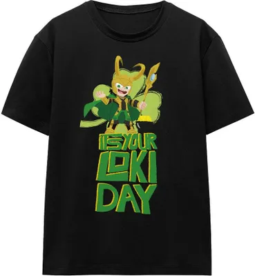 Produktbild von Loki - "Loki Day" T-Shirt für Herren/Damen Uni - St Patricks-Tag TV17268 (XL) (Schwarz)