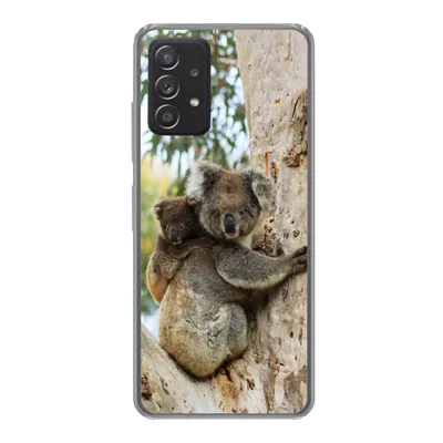 Produktbild von MuchoWow® Handyhülle Schutzhülle Hülle für Samsung galaxy a73 Koalas - Kind - Baum - Kinder - Junge - Mädchen Silikon Softcase Handy Hülle - Handyhülle