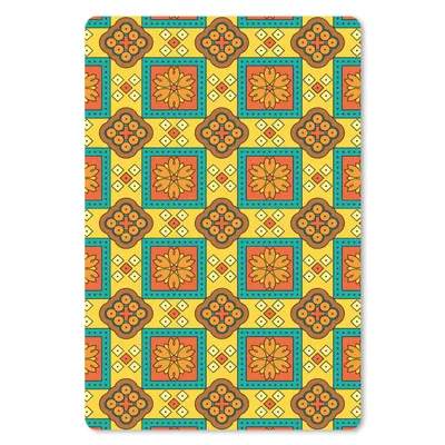 Produktbild von MuchoWow® Mauspad Mousepad Patchwork - Retro - Blumen - Design 18x27 cm - Mousepads - Maus Mat - Pad - Mausunterlage