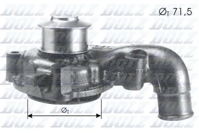 Produktbild von DOLZ F165 Kühlmittelpumpe Wasserpumpe für FORD Fiesta Mk4 Schrägheck (JAS, JBS) FIESTA III (GFJ) ESCORT IV (GAF, AWF, ABFT) Escort VI Schrägheck