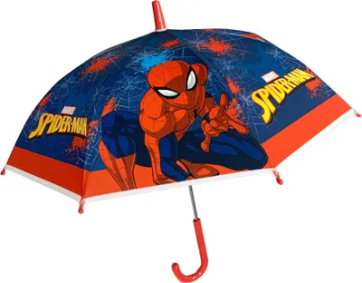 Produktbild von Marvel Spider-Man Kinder Regenschirm 68 cm PVC Bezug Metallgestell