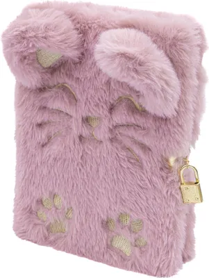 Produktbild von Klasse AstraPap Fluffy Kitty A5 Plüschtagebuch mit Vorhängeschloss