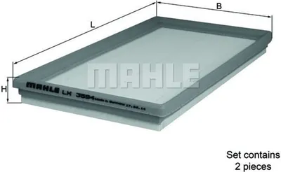 Produktbild von Luftfilter MAHLE LX 3594/S passend für MERCEDES-BENZ C-Klasse Limousine (W204) Filtereinsatz