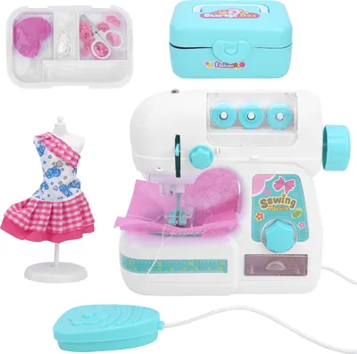 Obrázok produktu pre Šijací stroj hračka, elektrický šijací stroj, detský šijací stroj, mini šijací stroj, detský simulačný šijací stroj, šijací stroj Kit