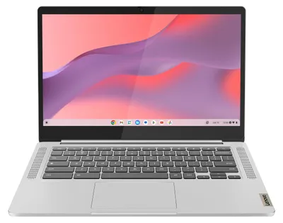 Produktbild von Lenovo IdeaPad Slim 3 Chrome Chromebook 35,6 cm (14") Full HD MediaTek Kompanio 520 4 GB LPDDR4x-SDRAM 128 GB eMMC Wi-Fi 6 (802.11ax) ChromeOS Grau (82XJ002KGE)