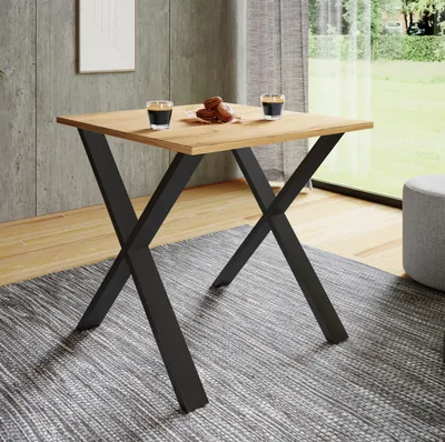 Produktbild von VCM Premium Holz Esstisch | H. 76 x B. 80 x T. 50 cm | Küchentisch Speisetisch Tisch Xona X
