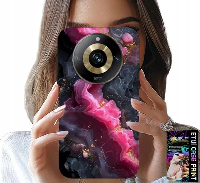 Zdjęcie produktu dla Etui Do Realme 11 Pro+ 5G - Różowy Marmurek Plecki, Modne Wzory