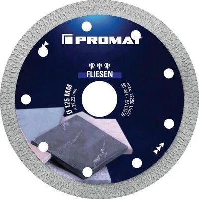 Produktbild von Diamanttrennscheibe FLIESEN PRO X 125 mm Bohrung 22,23 mm Segmenthhe 10 mm Segmentstrke 1,4 mm