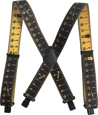 Produktbild von Strapazierfähige Hosenträger für Arbeitsgeräte, Hosenträger mit robusten Clips, verstellbare Hosenträger, bequeme Hosenträger für Damen und Herren, transparentes Maßband