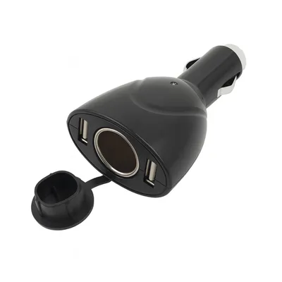 Produktbild von B65C Auto Ladegerät – 2x USB Kfz Zigarettenanzünder Verteiler, 12–24V Handy & Tablet Schnellladegerät