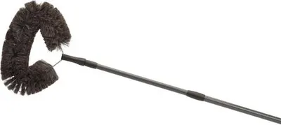 Produktbild von Große Staubbesen Halbmond aus Ziegenhaar mit Teleskopgriff bis 170cm für schwer zugängliche Stellen