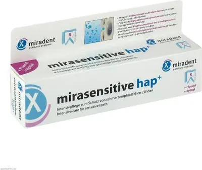 Produktbild von Miradent Zahncreme mirasensitive hap+ 50 ml