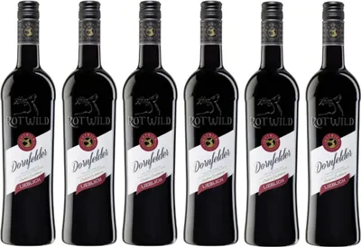 Produktbild von Rotwild Dornfelder lieblich Rheinhessen Rotwein 750ml 6er Pack