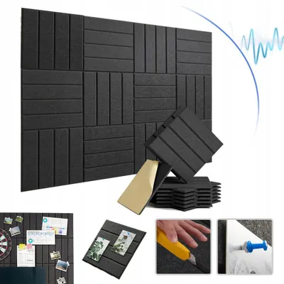 Produktbild von Akustikpaneele selbstklebend, Schalldämmplatten für Decken