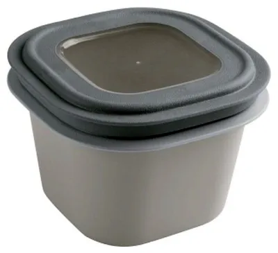 Immagine prodotto di Sunware 3 Sigma Home contenitori per alimenti - 0,8 litri - 13 x 13 x 9 cm - grigio chiaro/grigio scuro