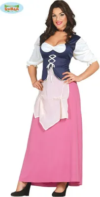 Produktbild von y Wirtin Mittelalter Kostüm für Damen Gr. M/L, Größe:L