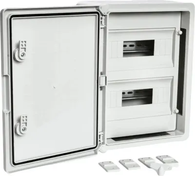 Obrázek produktu pro Rozvodnice plastová pro modulové přístroje šedé dveře, IP65, Plastim 300x400x170