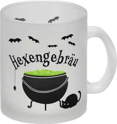Produktbild von Hexengebräu Glas Tasse für Halloween