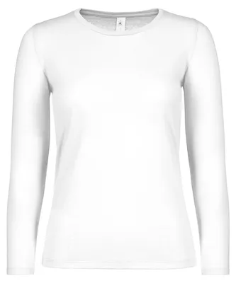 Produktbild von B&C - "#E150" T-Shirt für Damen Langärmlig LT1898 (3XL) (Weiß)
