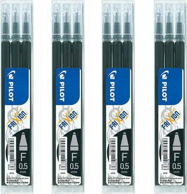 Produktbild von Pilot Frixion Ball Ersatzminen 0.5 schwarz - 12er-Set