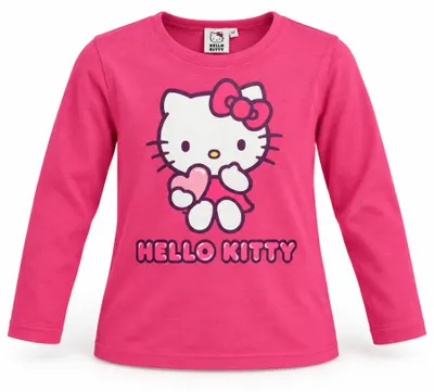 Produktbild von Hello Kitty Mädchen Langarmshirt Baumwolle Pink 98–128 - Rosa, 128