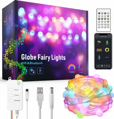 Produktbild von Smart LED kugel lichterkette RGB Innen 10 Meter WIFI SMART Alexa Google Home TUYA