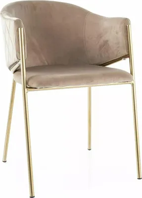 Produktbild von Eleganter Esszimmerstuhl TERESIE – beige/gold