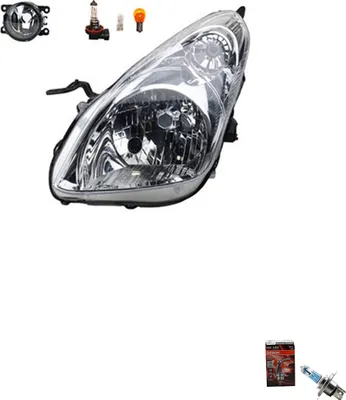 Imagen del producto de Focos delanteros + bombillas Osram Night Breaker Laser, compatibles con Nissan Pixo Ua0, modelos desde 06/2009. Códigos: Li 022604A00F, 8200074008, 6202E1, 00006202E1, 6710027, 0000620639, 620