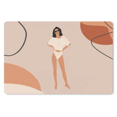 Produktbild von MuchoWow® Mauspad Mousepad Sommer - Frauen - Minimalismus 27x18 cm - Mousepads - Maus Mat - Pad - Mausunterlage - Büroartikel - Desk Matten