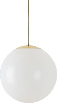 Imagen del producto de OSMONT ISI62474 ISIS P4, lámpara colgante de plástico, con detalles en latón pulido/blanco, grado de protección IP40, 3000 K, LED de 59 W