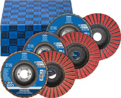 Productafbeelding van PFERD POLIVLIES schuurschijven set PVZ, 12,5 cm, 1 stuk