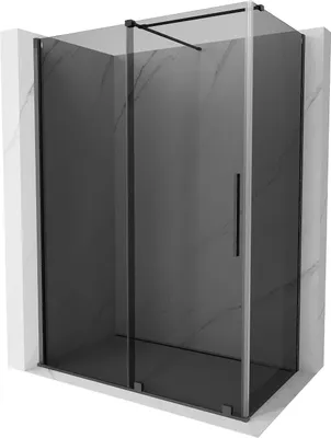Image de Mexen Velar cabine de douche coulissante 160 x 90 cm, graphite, gris gun brossé - 871-160-090-41-66