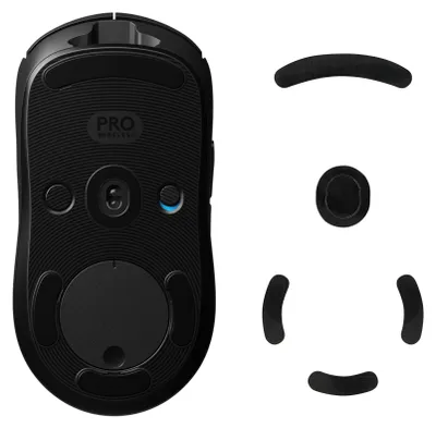 Produktbild von kwmobile Mouse Feet Sticker kompatibel mit Logitech G Pro Wireless Gaming Ersatz Glider - Mausfüße passgenau - Glides in Schwarz