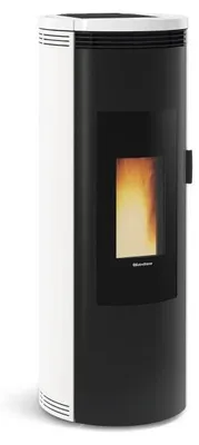 Immagine prodotto di Stufa a pellet 8kw bianca Nordica extraflame AMIKABLANC