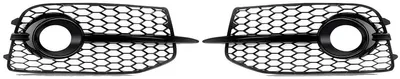 Image de Grille d'éclairage antibrouillard, motif nid d'abeille, installation facile, couleur noire