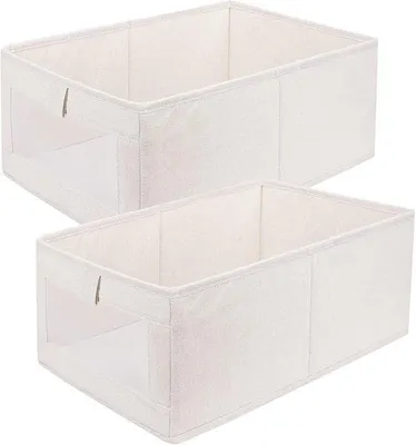 Productafbeelding van Famanu Opbergboxen, set van 2 stuks, met transparant venster, afmetingen 40x27x17