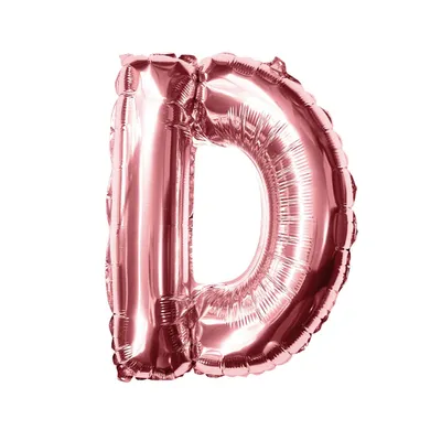 Produktbild von Oblique Unique Folien Luftballon Buchstabe D Geburtstag JGA Hochzeit Party Deko Ballon - roségold