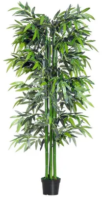Obrázok produktu pre Umelý bambusový strom, výška 180 cm - umelá rastlina | Farba: zelená, čierna | Rozmery: 20x20x180 cm
