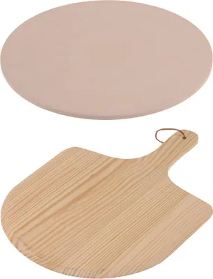 Obrázek produktu pro Cookinglife Pizza Backset Ø 33 cm – kámen na pizzu a lopatka na pizzu