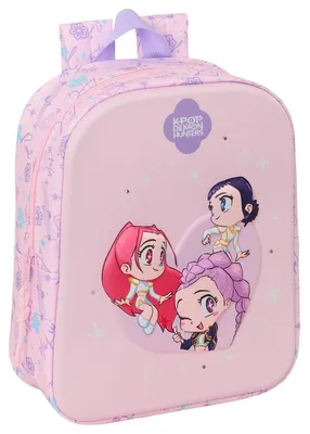 Immagine prodotto di Zaino mini 6 litri, modello "Demon Hunters" della linea K-pop, colore rosa, per bambini, taglia unica