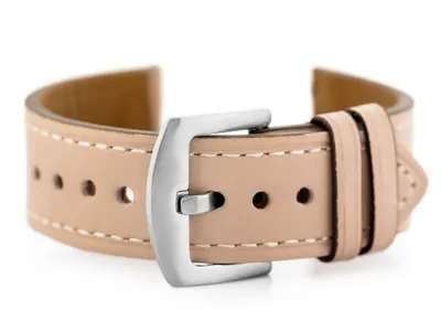 Produktbild von Ledergürtel für die Uhr W81 - Pink - 20mm