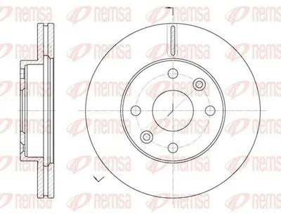 Produktbild von 2x REMSA Bremsscheibe 61116.10 vorne für KIA RIO Kombi (DC) RIO Stufenheck (DC_)