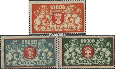 Produktbild von Briefmarken Danzig 1923 Mi 147-149 (kompl.Ausg.) postfrisch Wappen