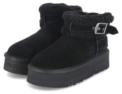 Image de Australia Luxe Collective, bottes d'hiver pour femmes, modèle EDEN, couleur noire, en cuir, taille 40