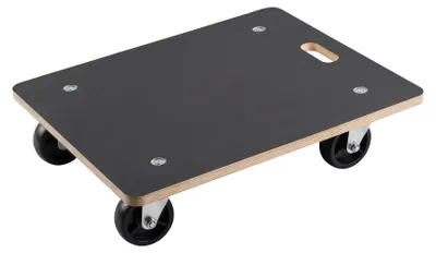 Produktbild von Metafranc Transportroller 590 x 490 mm 400 kg Tragkraft Siebdruckplatte PA-Räder