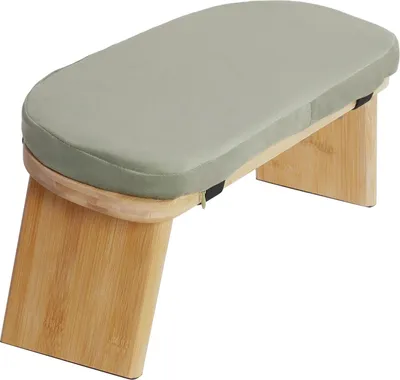 Image de Tabouret de méditation, design ergonomique, pliable et peu encombrant, vert
