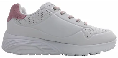 Imagen del producto de Zapatos Skechers Uno Lite para niña, zapatos deportivos de media altura, tipo zapatillas, color blanco, para uso diario