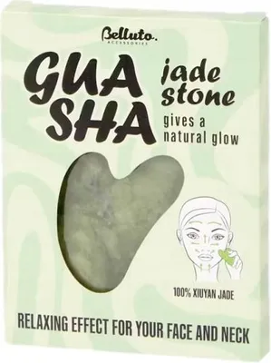 Produktbild von Jadeit Gua Sha Platte Naturstein Für Gesichtsmassage Massager