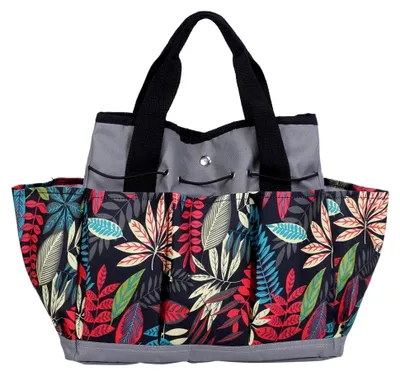 Produktbild von Tragbare Gartenwerkzeugtasche mit mehreren Fächern zur Aufbewahrung von Handwerkzeugen